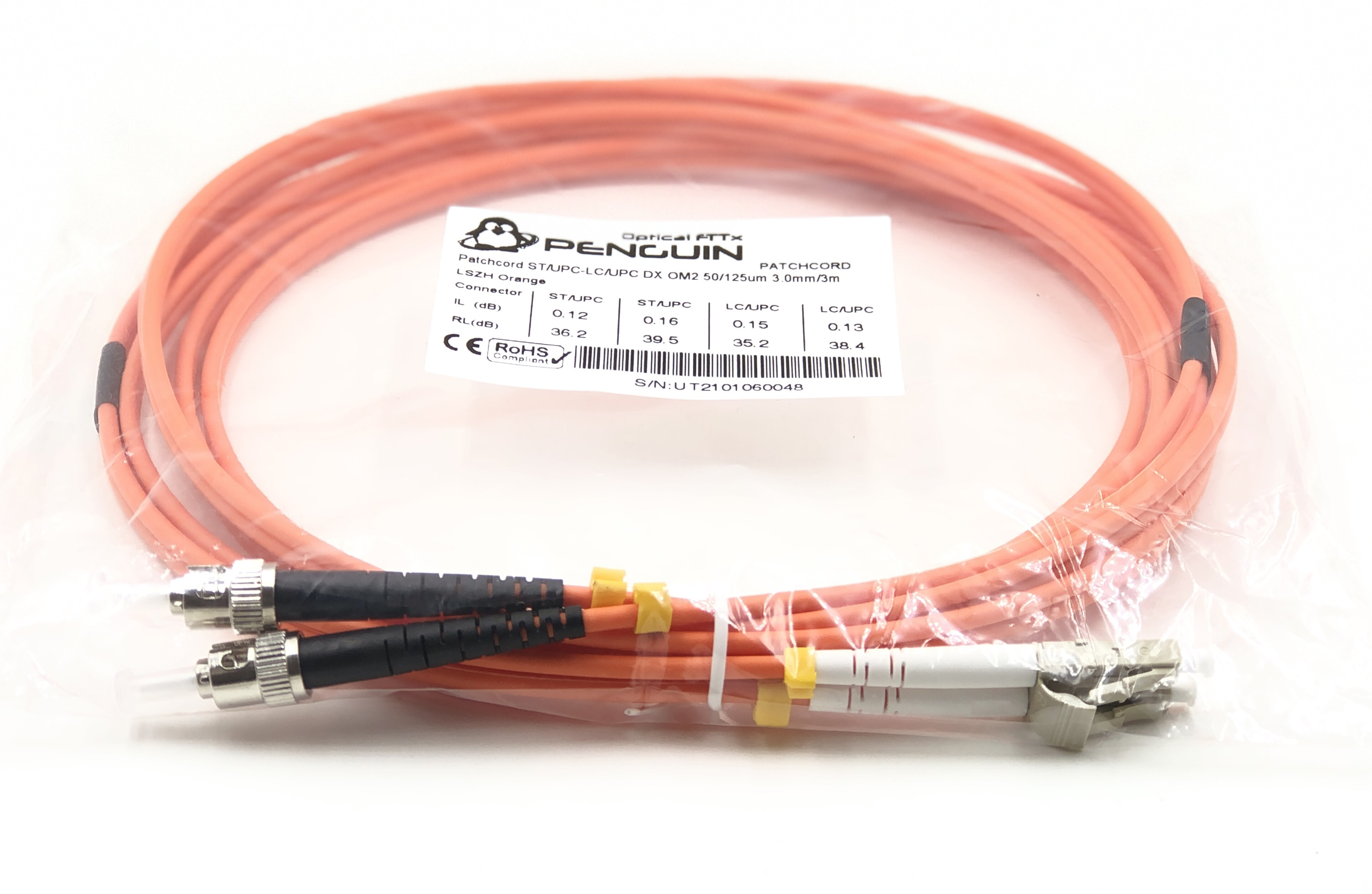 patch cord multi-mode om2 st-lc